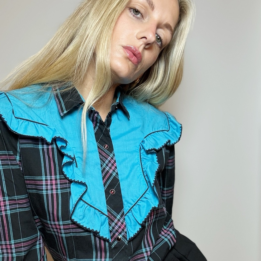 Vintage western yolk top